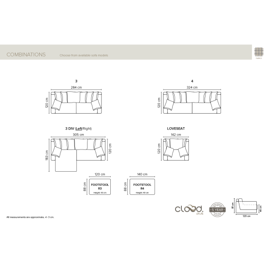 Stūra Dīvāns Easy (Neizvelkams) (Modulārs) image