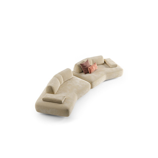 Dīvāns Capriccio 412x130x45h (Ražots Itālijā) Dīvāni, Neizvelkamie dīvāni image