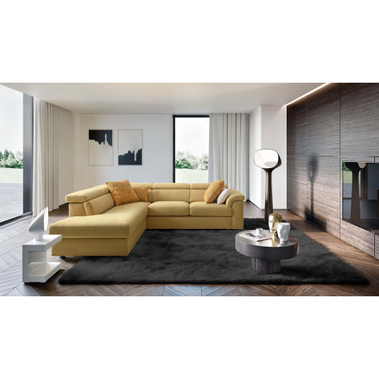 Stūra dīvāns ALESSANDRA 245x210x92h (Ražots Itālijā)