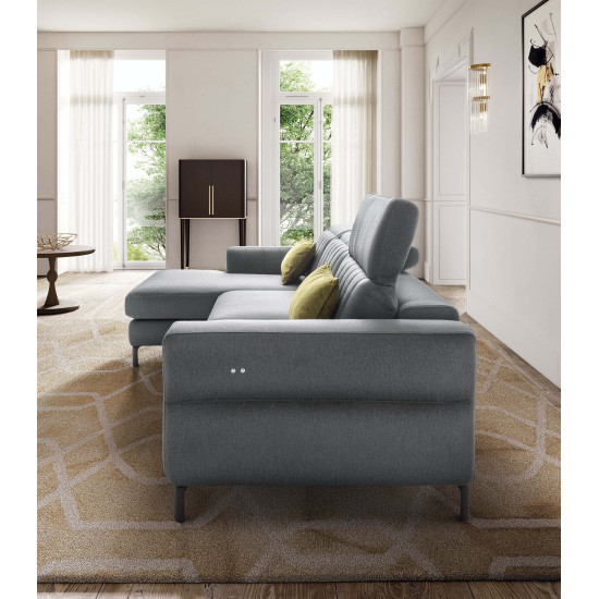 Stūra dīvāns EGON 271x158x102h (Ražots Itālijā)