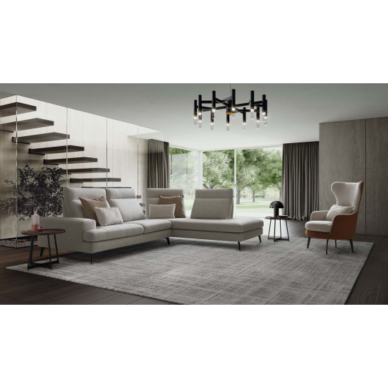 Stūra dīvāns EMMET 298x194x102h (Ražots Itālijā)