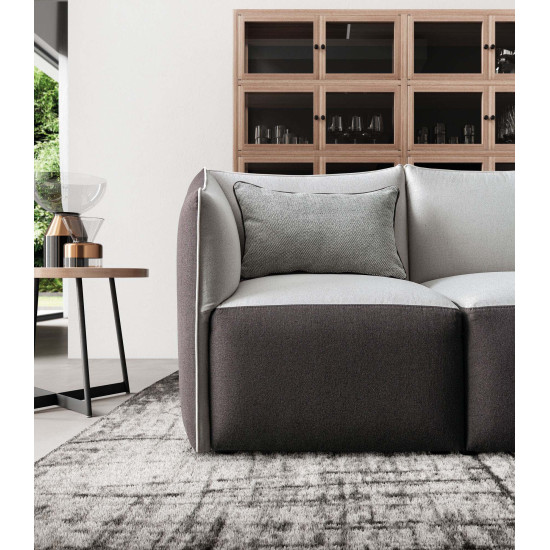 Stūra dīvāns KUBIK 278x213x78h (Ražots Itālijā)