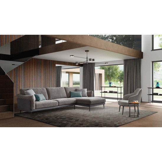 Stūra dīvāns NICOLE 287x164x87h (Ražots Itālijā)