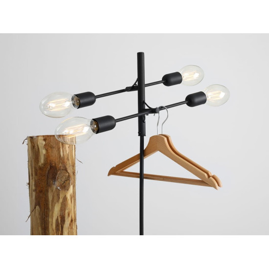 Stāvlampa TWIGO FLOOR 4 - melna Stāvlampa TWIGO FLOOR 4 - melna