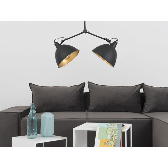 Piekaramā lampa COBEN TWO HEAD - melna Piekaramā lampa COBEN TWO HEAD - melna