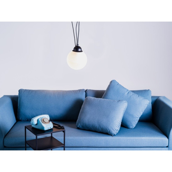 Piekaramā lampa GLASS M 1 - melna Piekaramā lampa GLASS M 1 - melna