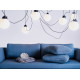 Piekaramā lampa GLASS M 7 - melna Piekaramā lampa GLASS M 7 - melna