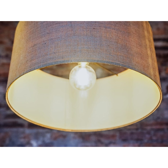 Piekaramā lampa MASALA JUTE 50x30 - melns Piekaramā lampa MASALA JUTE 50x30 - melns
