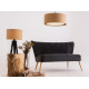 Piekaramā lampa MASALA JUTE 50x20 - melns Piekaramā lampa MASALA JUTE 50x20 - melns