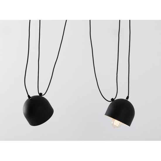 Piekaramā lampa POPO 2 - melna Piekaramā lampa POPO 2 - melna