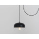 Piekaramā lampa POPO FLAT 1 - melna Piekaramā lampa POPO FLAT 1 - melna