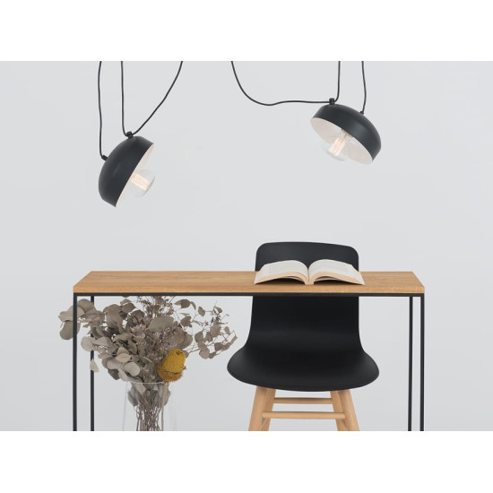 Piekaramā lampa POPO FLAT 2 - melna Piekaramā lampa POPO FLAT 2 - melna