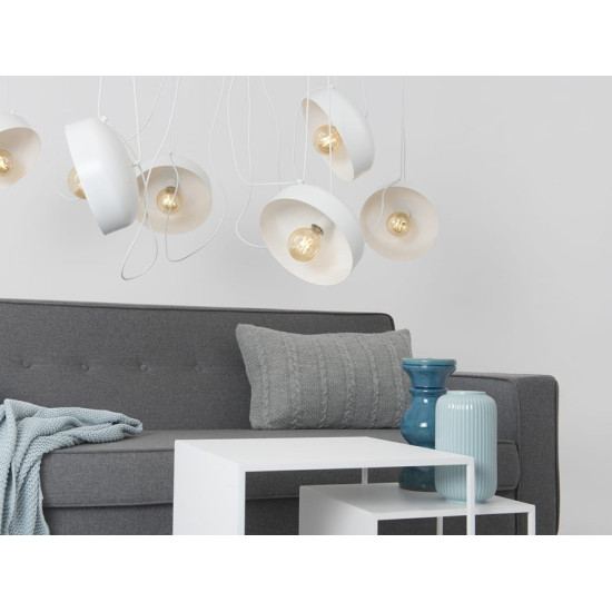 Piekaramā lampa POPO FLAT L 6 - balta Piekaramā lampa POPO FLAT L 6 - balta