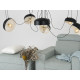 Piekaramā lampa POPO FLAT L 6 - melna Piekaramā lampa POPO FLAT L 6 - melna