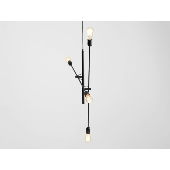 Piekaramā lampa TWIGO 4 - melna Piekaramā lampa TWIGO 4 - melna