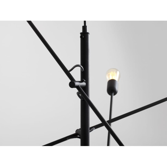 Piekaramā lampa TWIGO 6 - melna Piekaramā lampa TWIGO 6 - melna