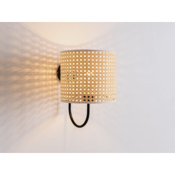 FLETE WALL 20x17 sienas lampa - melna