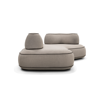 Dīvāns Skew Sofa U (trīsvietīgs, neizvelkams)
