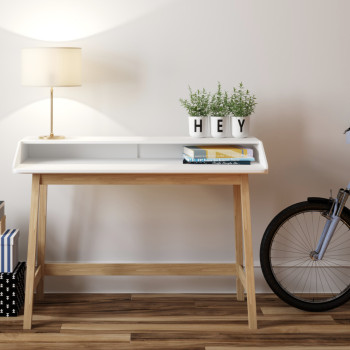 St James Compact Desk (White)