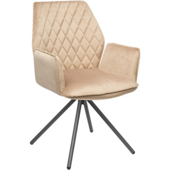 Krēsls MORIS gaiši brūns / grozāms