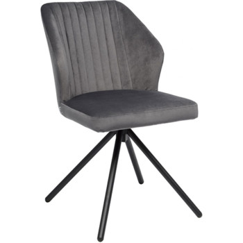 Krēsls NELS tumši pelēks / grozāms