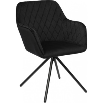 Krēsls TOMAS melns / grozāms
