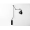 Sienas lampa COBEN WALL - melna