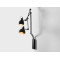 Sienas lampa COBEN WALL 2 - melna