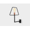 Sienas lampa FIRKANT WALL - melna
