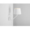 Sienas lampa SHADE WALL- balts abažūrs, balta