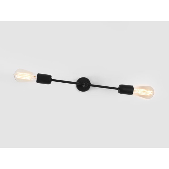 Sienas lampa TWIGO WALL 2 S - melna Sienas lampa TWIGO WALL 2 S - melna