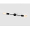 Sienas lampa TWIGO WALL 2 S - melna