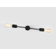 Sienas lampa TWIGO WALL 2 S - melna Sienas lampa TWIGO WALL 2 S - melna