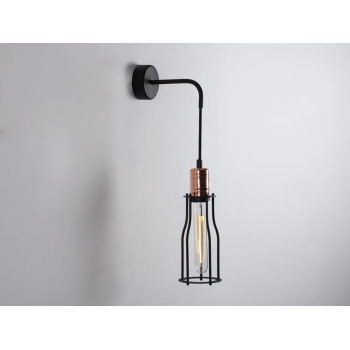 Wall lamp WORKER TALL WALL - black