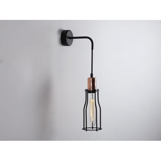 Sienas lampa WORKER TALL WALL - melna Sienas lampa WORKER TALL WALL - melna