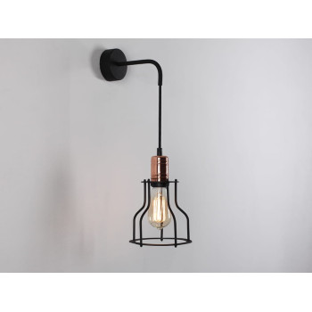 Wall lamp WORKER WIDE WALL - black