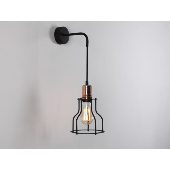 Sienas lampa WORKER WIDE WALL - melna Sienas lampa WORKER WIDE WALL - melna