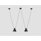 Piekaramā lampa COBEN HANGMAN 2 - melns Piekaramā lampa COBEN HANGMAN 2 - melns