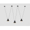 Piekaramā lampa COBEN HANGMAN 3 - melna