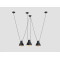 Piekaramā lampa COBEN HANGMAN FIX 3 - melns