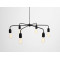 Piekaramā lampa CROSER 6 - melna