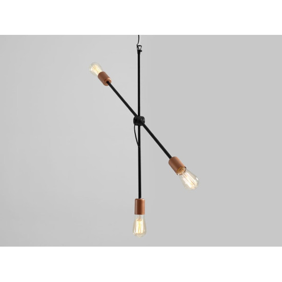 Piekaramā lampa EPO 3 - melna Piekaramā lampa EPO 3 - melna