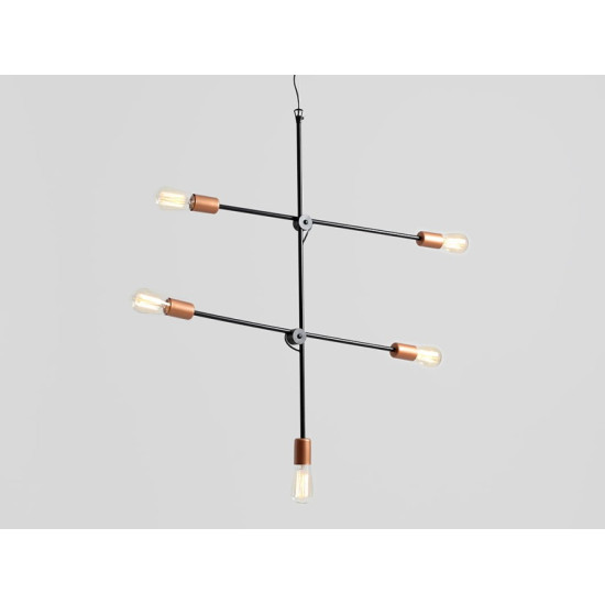 Piekaramā lampa EPO 5 - melna Piekaramā lampa EPO 5 - melna