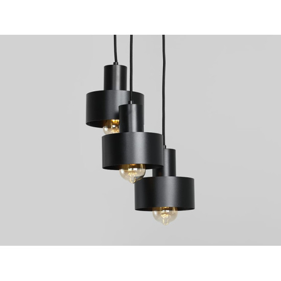 Piekaramā lampa FAY 3 - melna Piekaramā lampa FAY 3 - melna