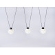 Piekaramā lampa GLASS HANGMAN 3 - melna Piekaramā lampa GLASS HANGMAN 3 - melna