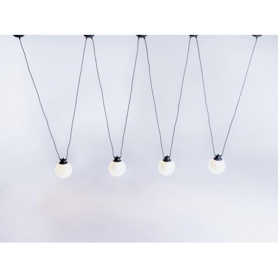 Piekaramā lampa GLASS HANGMAN 4 - melns Piekaramā lampa GLASS HANGMAN 4 - melns