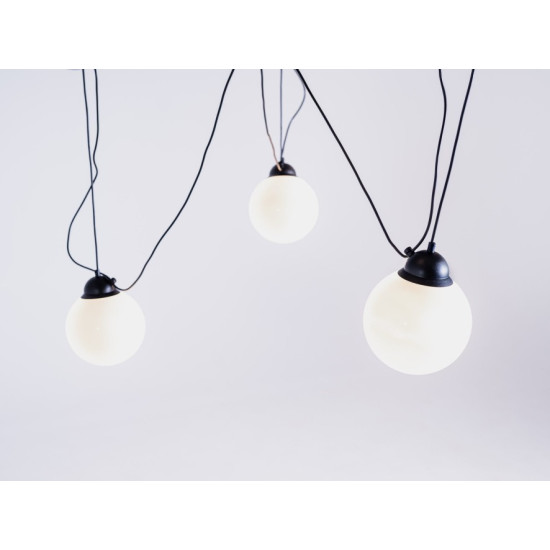 Piekaramā lampa GLASS M 3 - melna Piekaramā lampa GLASS M 3 - melna