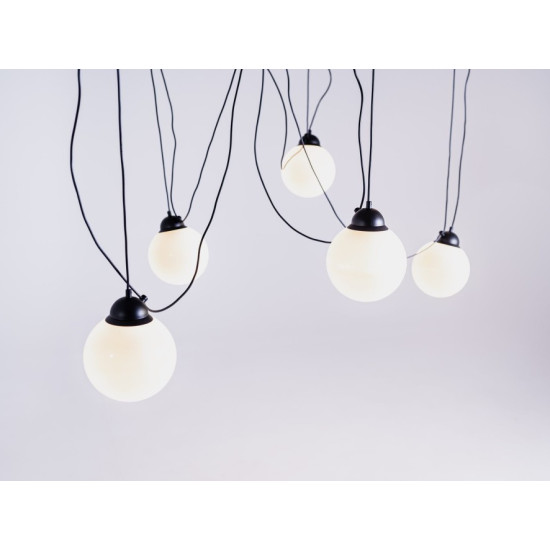 Piekaramā lampa GLASS M 5 - melna Piekaramā lampa GLASS M 5 - melna