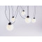 Piekaramā lampa GLASS M 5 - melna