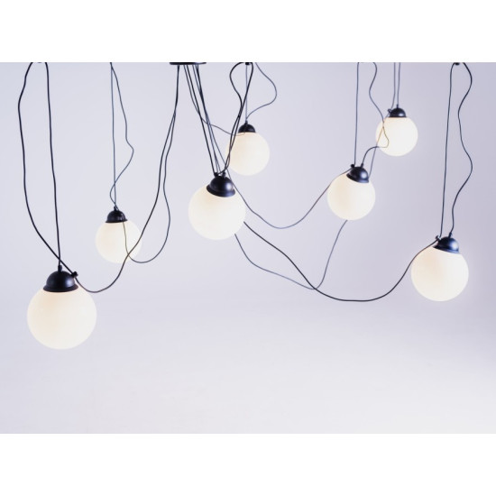 Piekaramā lampa GLASS M 7 - melna Piekaramā lampa GLASS M 7 - melna